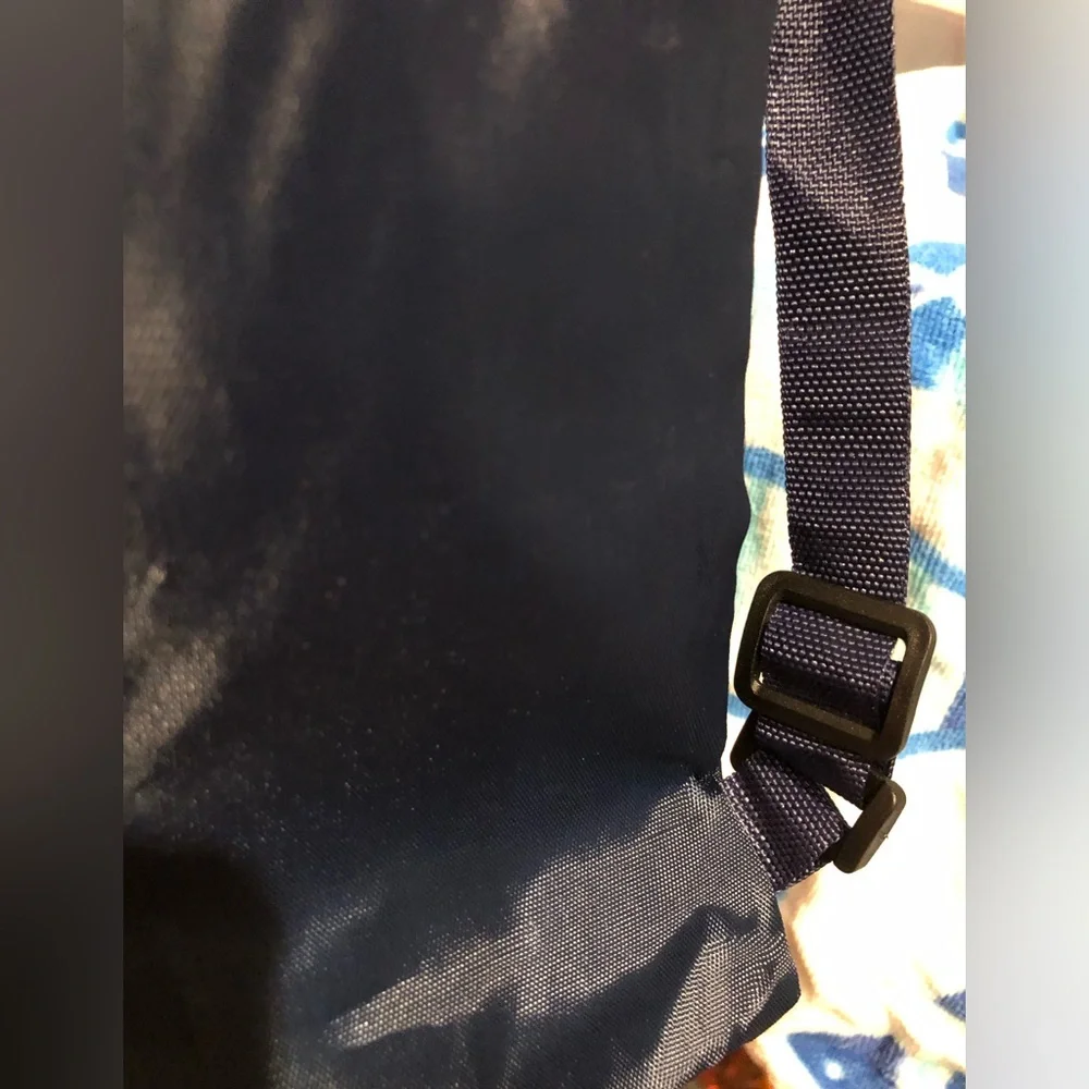 #bag 2 Skechers Navy and White Logo Drawstring backpack Bag